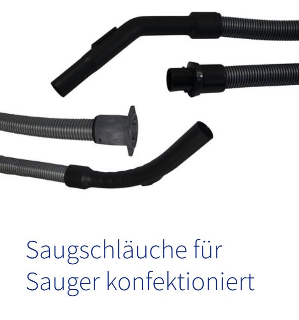 Konfektionierte Saugschläuche für Industriesauger