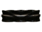 Preview: Kehrwalze  Poly 1,0 glatt schwarz/Welldraht 0,4 vz