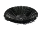 Preview: Seitenbesen Poly 0,7 glatt schwarz/Welldraht 0,5 vz - CT160-BT75R