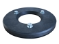 Preview: Treibteller für Pads bis 305 mm Streifenhaftbelag schwarz mit Moosgummi - CT5