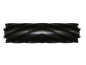 Preview: Kehrwalze Poly 1,0 glatt schwarz/Welldraht 0,4 vz