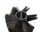 Preview: Kehrwalze Poly 1,0 glatt schwarz/Welldraht 0,4 vz