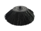 Preview: Seitenbesen Poly 0,75 glatt schwarz/Welldraht 0,3 vz
