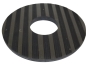 Preview: Treibteller für Pads bis 410 mm Streifenhaftbelag schwarz mit Moosgummi