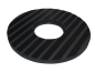 Preview: Treibteller für Pads bis 410 mm Streifenhaftbelag schwarz mit Moosgummi - Kobra 6580