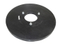 Preview: Treibteller für Pads bis 530 mm Streifenhaftbelag schwarz mit Moosgummi