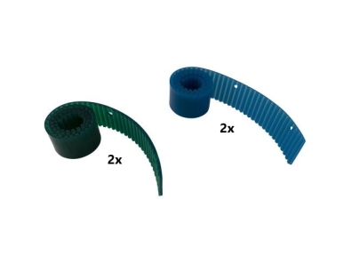 Sauglippen-Satz Polyurethan grün + blau