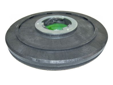 Treibteller für Pads bis 410 mm Vollhaftbelag schwarz mit Moosgummi