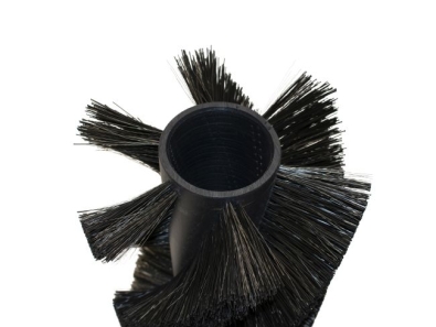 Preview: Kehrwalze Poly 1,0 glatt schwarz/Welldraht 0,4 vz - CS70 (neuere Version)