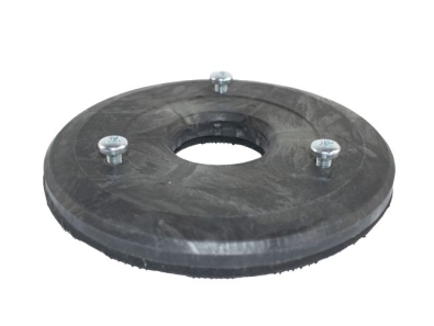 Treibteller für Pads bis 225 mm Streifenhaftbelag schwarz mit Moosgummi