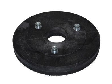 Treibteller für Pads bis 265 mm Vollhaftbelag schwarz mit Moosgummi