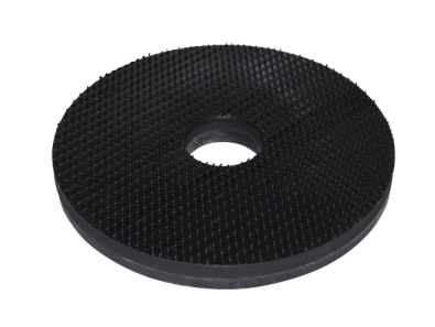 Preview: Treibteller für Pads bis 265 mm Vollhaftbelag schwarz mit Moosgummi