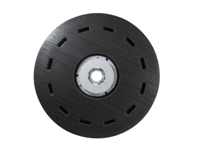 Preview: Treibteller für Pads bis 510 mm Vollhaftbelag schwarz mit Moosgummi