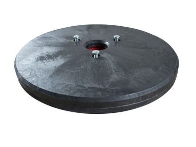 Treibteller für Pads bis 430 mm Vollhaftbelag schwarz mit Moosgummi - Innova 85