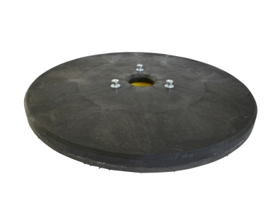 Treibteller für Pads bis 510 mm Vollhaftbelag schwarz mit Moosgummi - Innova 100B