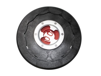 Treibteller für Pads bis 410 mm Vollhaftbelag schwarz mit Moosgummi