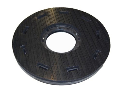 Preview: Treibteller für Pads bis 410 mm Vollhaftbelag schwarz mit Moosgummi