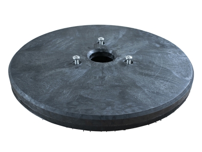 Treibteller für Pads bis 430 mm Vollhaftbelag schwarz mit Moosgummi - Innova 85