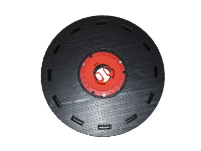 Preview: Treibteller für Pads bis 460 mm Vollhaftbelag schwarz mit Moosgummi - CPS 45