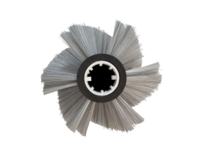 Preview: Kehrwalze Poly 1,0 glatt weiß/Welldraht 0,3 vz