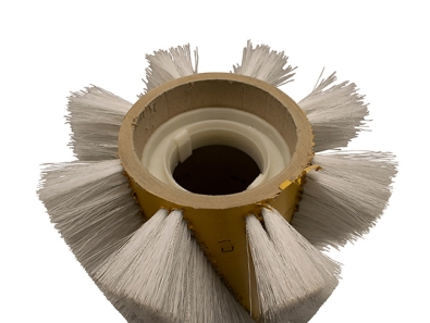 Preview: Kehrwalze Pavatex-Körper Poly 1,2 gewellt weiß/Welldraht 0,4 vz - 120