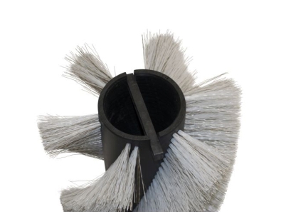 Preview: Kehrwalze  Poly 0,7 gewellt weiß/Welldraht 0,4 vz