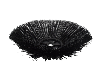 Preview: Seitenbesen Poly 1,2 glatt schwarz/Welldraht 0,7 vz