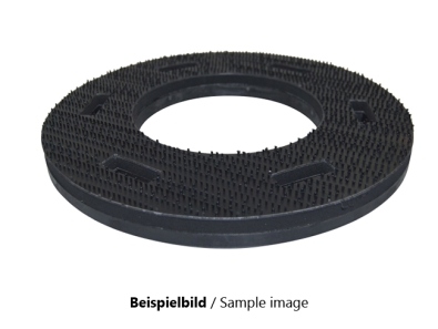 Treibteller für Pads bis 355 mm Vollhaftbelag schwarz mit Moosgummi
