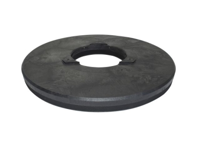 Treibteller für Pads bis 510 mm Vollhaftbelag schwarz mit Moosgummi - H1020