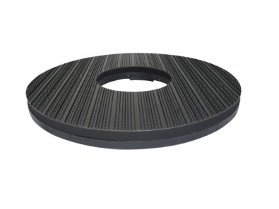 Preview: Treibteller für Pads bis 510 mm Vollhaftbelag schwarz mit Moosgummi - H1020