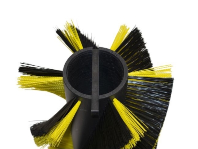 Preview: Kehrwalze Poly 0,5 schwarz/ 1,1x1,4 gelb gewellt