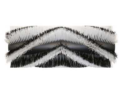 Kehrwalze Poly 1,0 glatt schwarz/1,0 glatt weiß