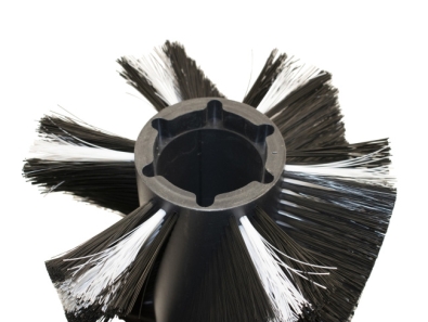 Preview: Kehrwalze Poly 1,0 glatt schwarz/1,0 glatt weiß