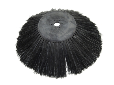 Seitenbesen Poly 0,5 glatt schwarz/Welldraht 0,3 vz