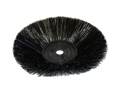 Preview: Seitenbesen Poly 1,0 glatt schwarz/Welldraht 0,3 vz