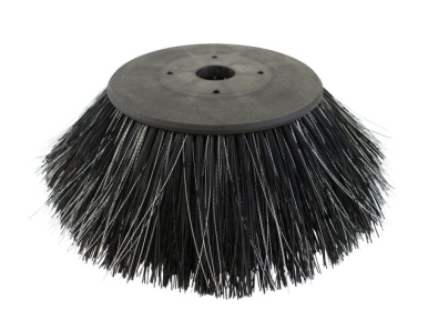 Seitenbesen Poly 1,2 glatt schwarz/Welldraht 0,3 vz