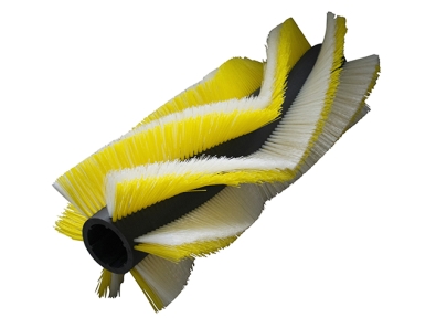 Preview: Kehrwalze Poly 1,1 gewellt gelb/Poly 0,7 gewellt weiß - FS90 (new model)