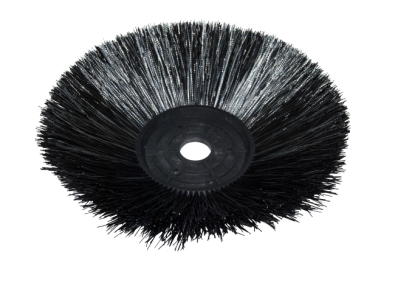 Seitenbesen Poly 1,0 glatt schwarz/Welldraht 0,3 vz