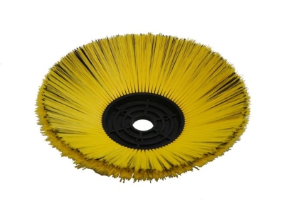 Preview: Seitenbesen Poly 0,9 glatt schwarz/0,4 glatt gelb