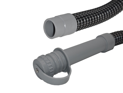 Ablassschlauch Schwarz Grau