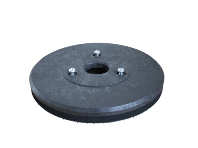 Treibteller für Pads bis 355 mm Vollhaftbelag schwarz mit Moosgummi