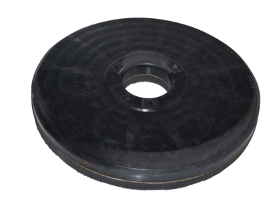 Preview: Treibteller für Pads bis 280 mm Streifenhaftbelag schwarz mit Moosgummi