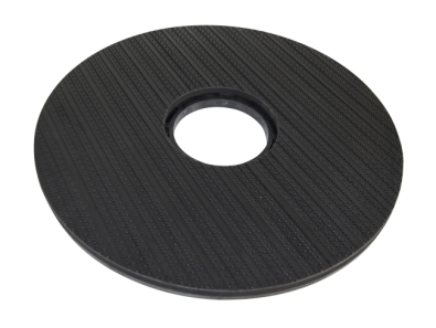 Preview: Treibteller für Pads bis 530 mm mit Snapper Vollhaftbelag schwarz mit Moosgummi