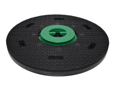 Preview: Treibteller mit DOM für Pads bis 430 mm Vollhaftbelag schwarz mit Moosgummi