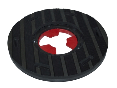Preview: Treibteller für Pads bis 325 mm Streifenhaftbelag schwarz mit Moosgummi - E 33