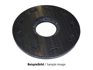 Treibteller für Pads bis 325 mm Vollhaftbelag schwarz mit Moosgummi - E 33