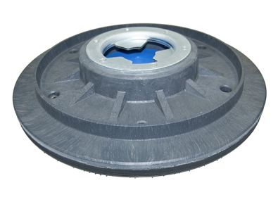 Treibteller mit DOM für Pads bis 430 mm Vollhaftbelag schwarz mit Moosgummi - E 43