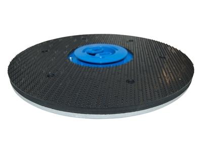 Preview: Treibteller mit DOM für Pads bis 460 mm Vollhaftbelag schwarz mit Moosgummi - E 43