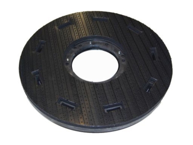 Treibteller für Pads bis 510 mm Vollhaftbelag schwarz mit Moosgummi - E 53