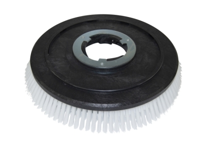 Schrubbbürste Hoch-Tief Poly 0,5 glatt weiß/Poly 1,0 glatt weiß